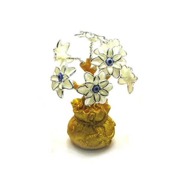 Цветы на мешке богатства 20х8х8 см (27868)