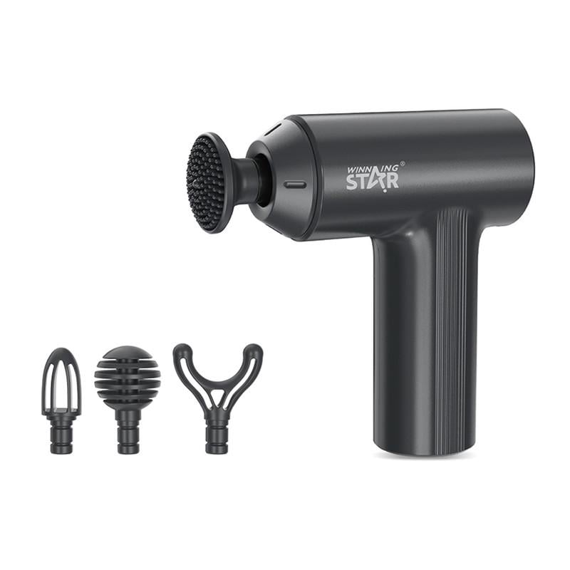Массажер перкуссионный аккумуляторный WINNINGSTAR ST-6408 10W FASCIA MASSAGE GUN 4 насадки Black (36850514) Массажер перкуссионный аккумуляторный WINNINGSTAR ST-6408 10W FASCIA MASSAGE GUN 4 насадки Black (36850514)