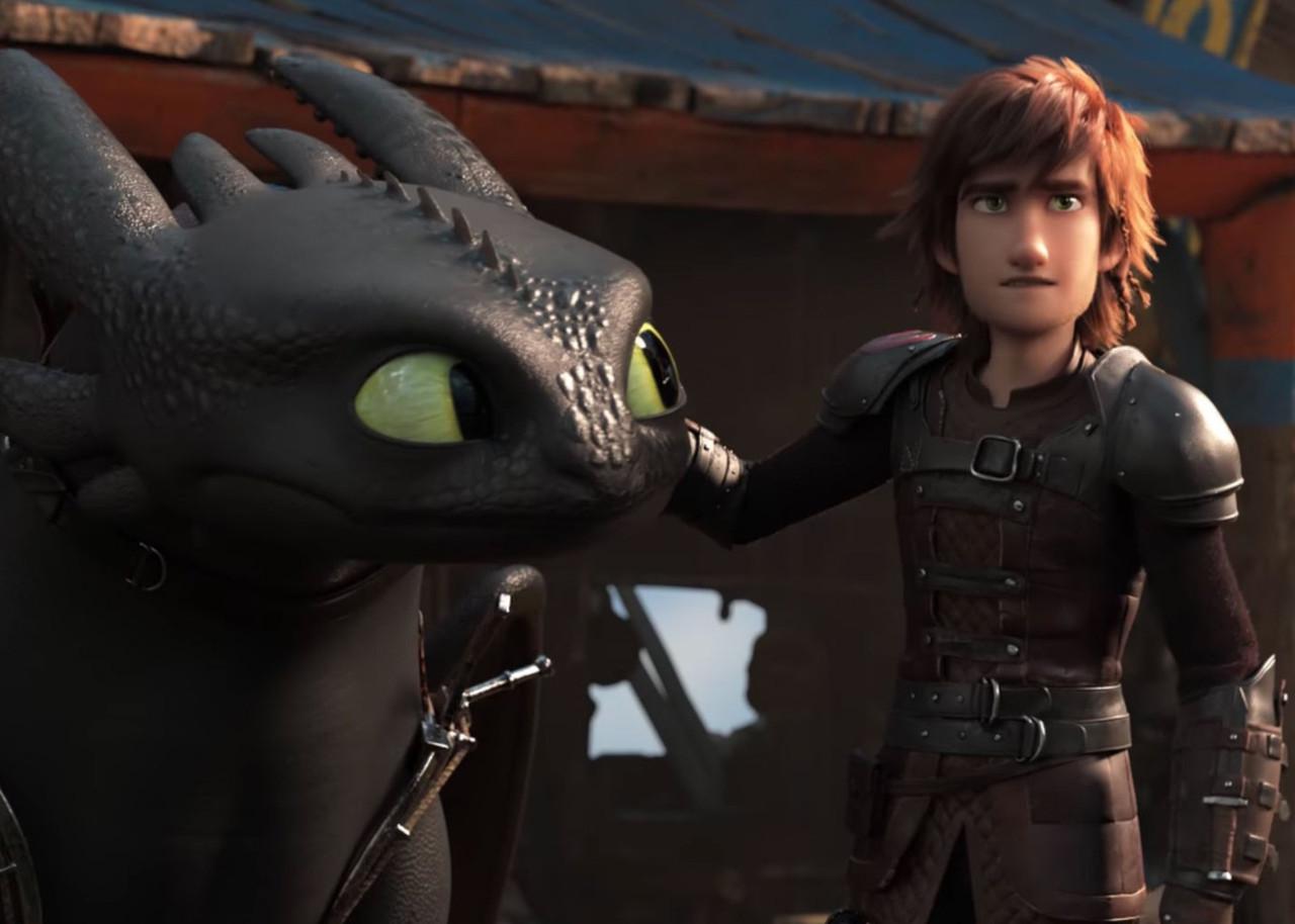 Картина GeekLand How to train your dragon Как приручить дракона Иккинг и Беззубик