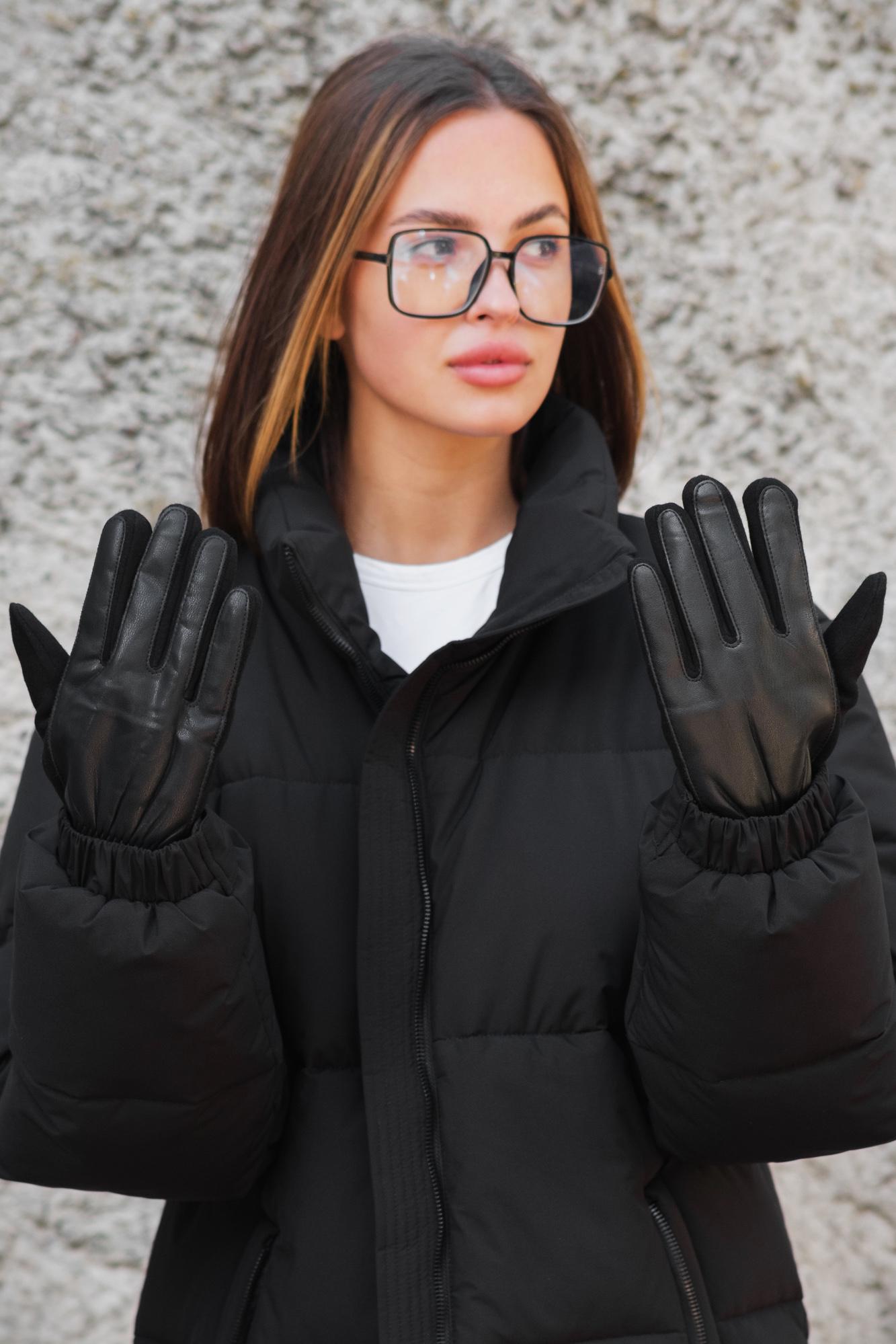 Перчатки зимние Without Twins 1-14 теплые сенсорные womanЧерный (8049432)