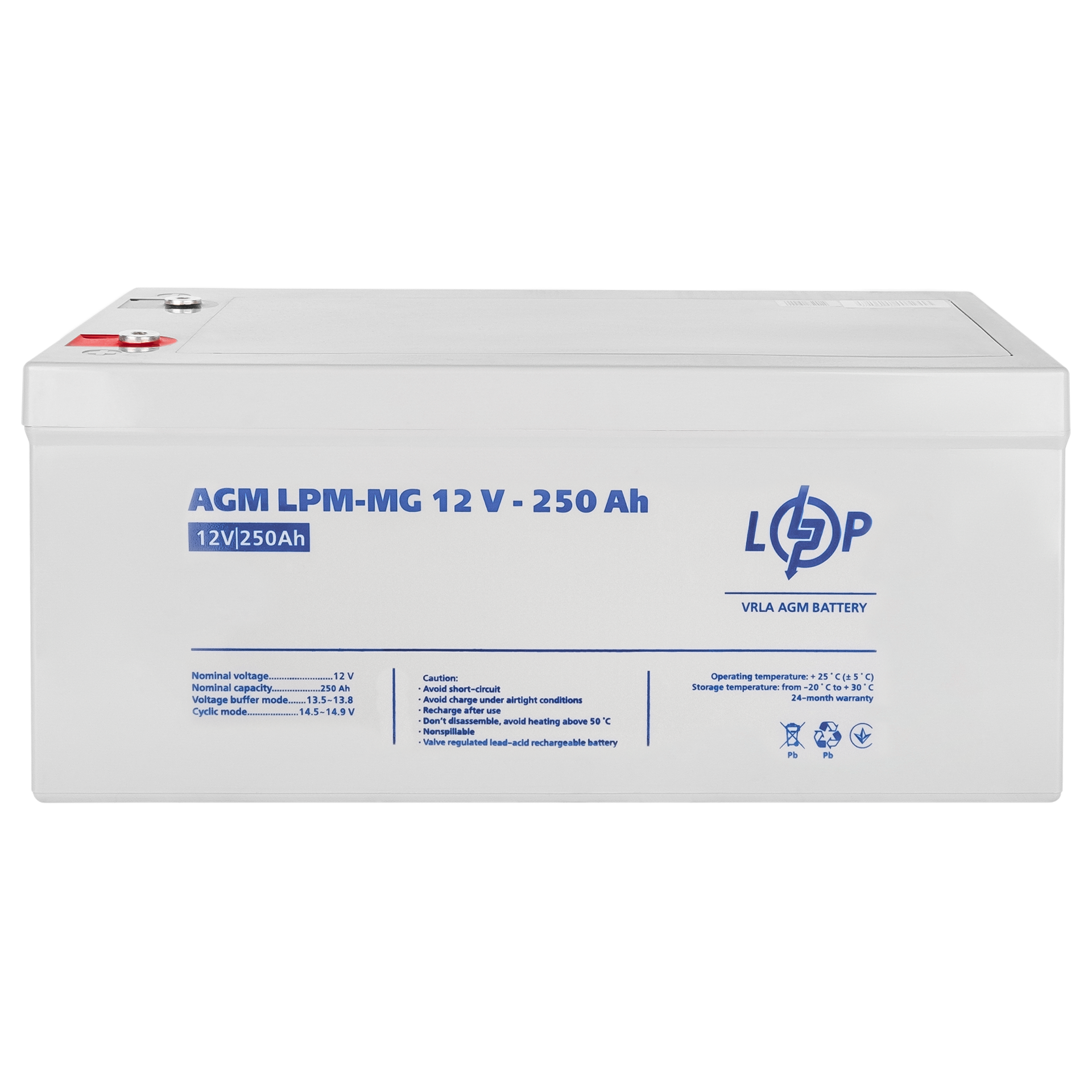 Аккумулятор мультигелевый для ИБП LPM-MG 12V 250 Ah (12296074) - фото 4