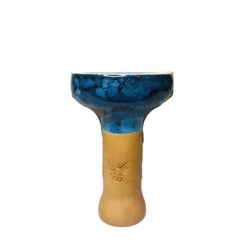 Чаша для кальяна M.R.T Bowls Cloud Голубой/Черные разводы матовая