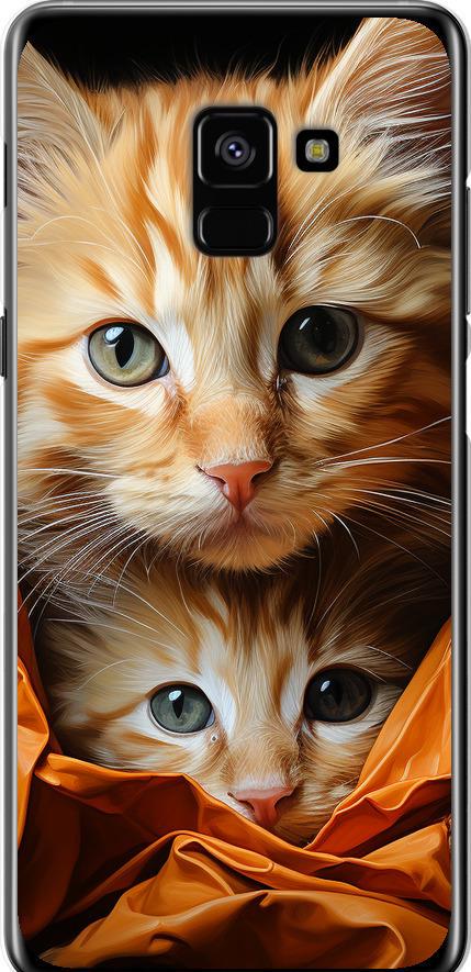 Чехол на Samsung Galaxy A8 Plus 2018 A730F Котики 2 (5664t-1345-42517)