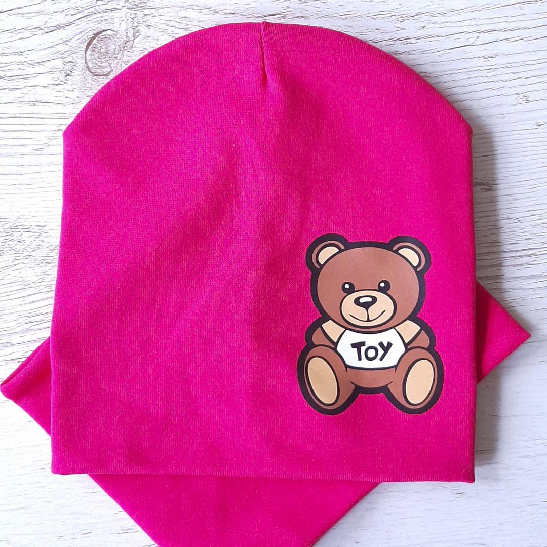 Детская шапка с хомутом Кahta Kids Hat р. 48-52 Малиновый (OC-291)
