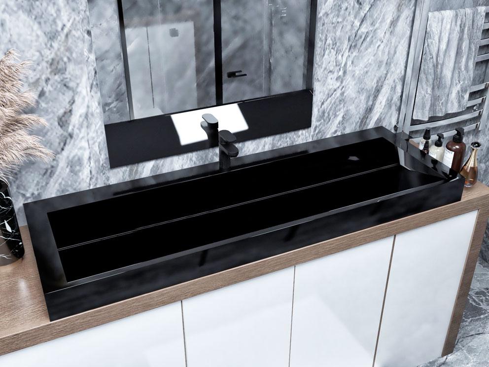 Умывальник накладной Status Boho 150 Black (638) - фото 7