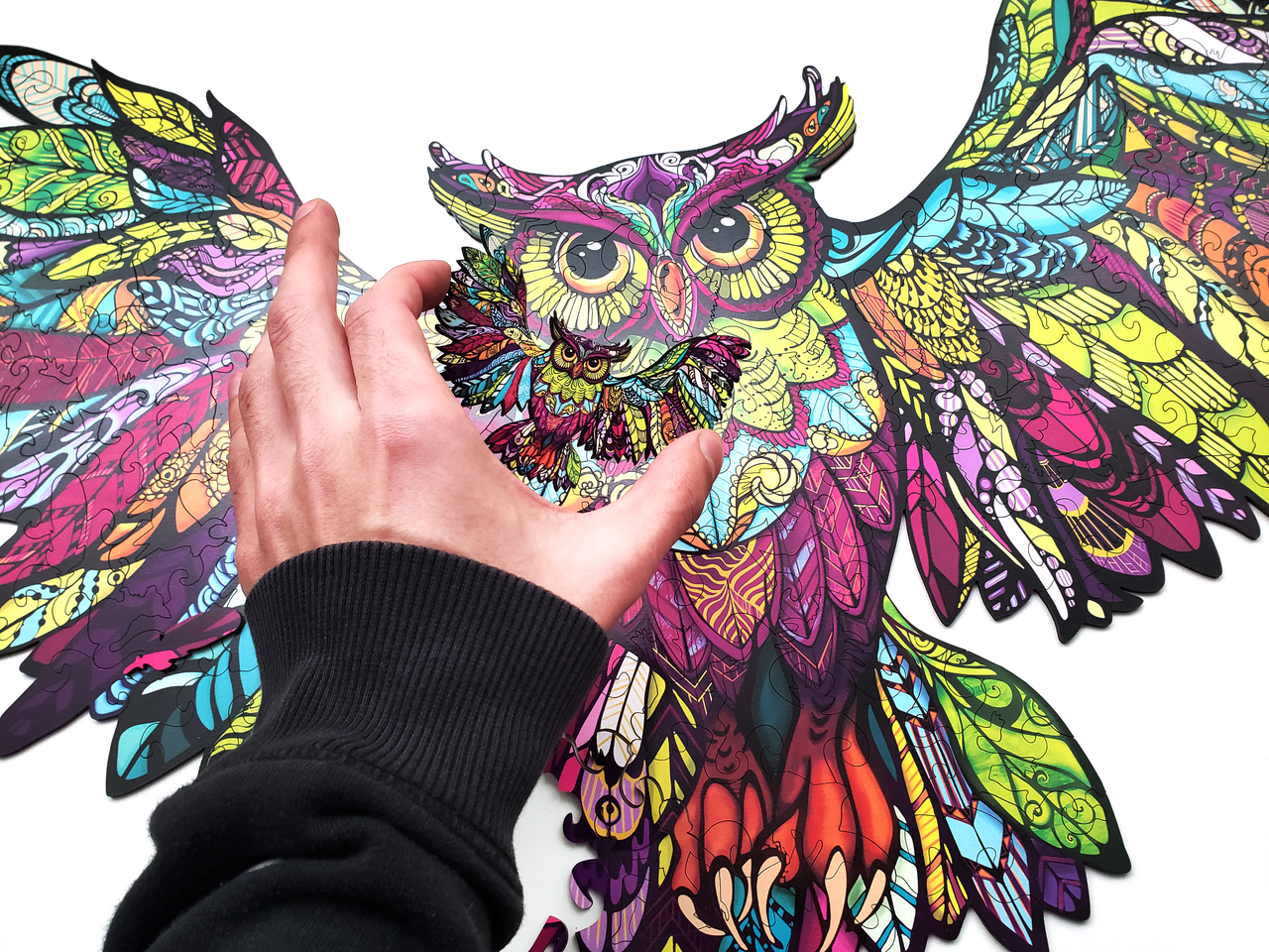 Пазл деревянный Сова элементы в форме животных 67,7х47,5 см 227 шт. (1685925209) - фото 7 Пазл деревянный Сова элементы в форме животных 67,7х47,5 см 227 шт. (1685925209) - фото 7