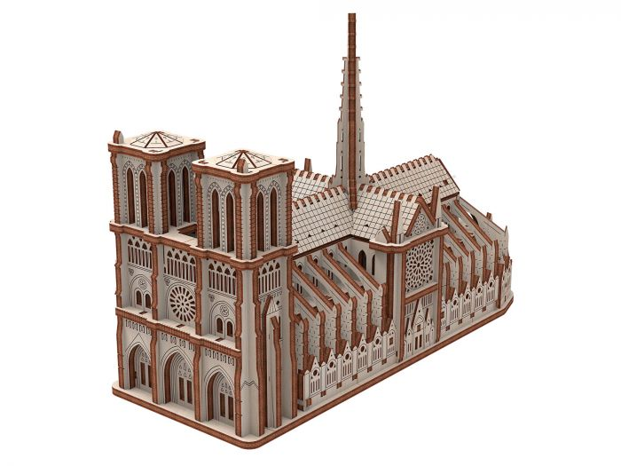 Конструктор 3D Mr.Playwood Собор Парижской Богоматери деревянный 148 деталей (10411)