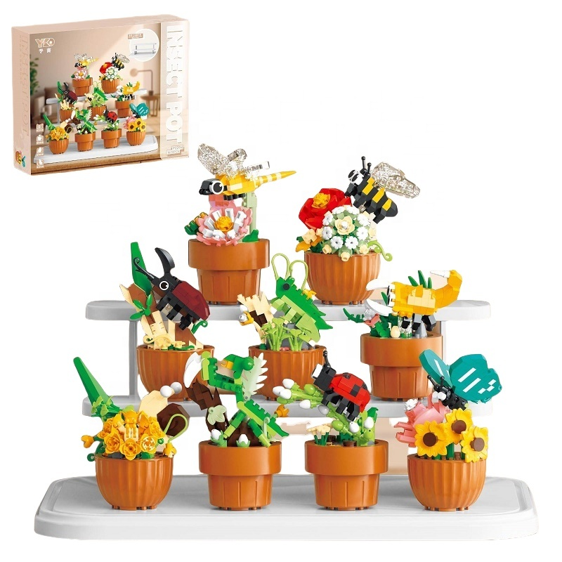 Конструктор Набір квітів у горщиках з комахами P2294 1670 деталей (MTT-200077)