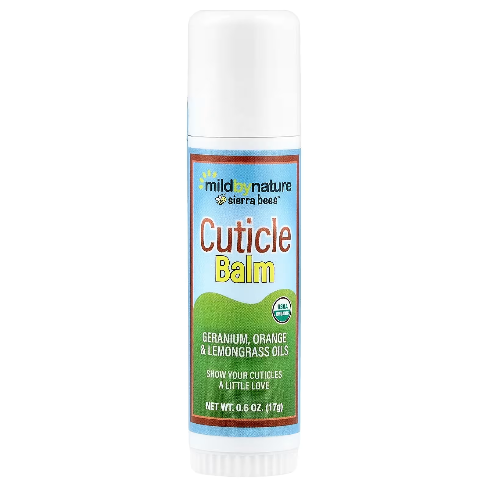 Бальзам-стик для ухода за кутикулой Mild By Nature Sierra Bees герань/апельсин и лемонграсс 17 г (31581421)