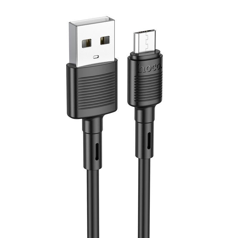 Кабель Hoco Micro USB Victory charging data cable X83 1 м 2.4A Черный