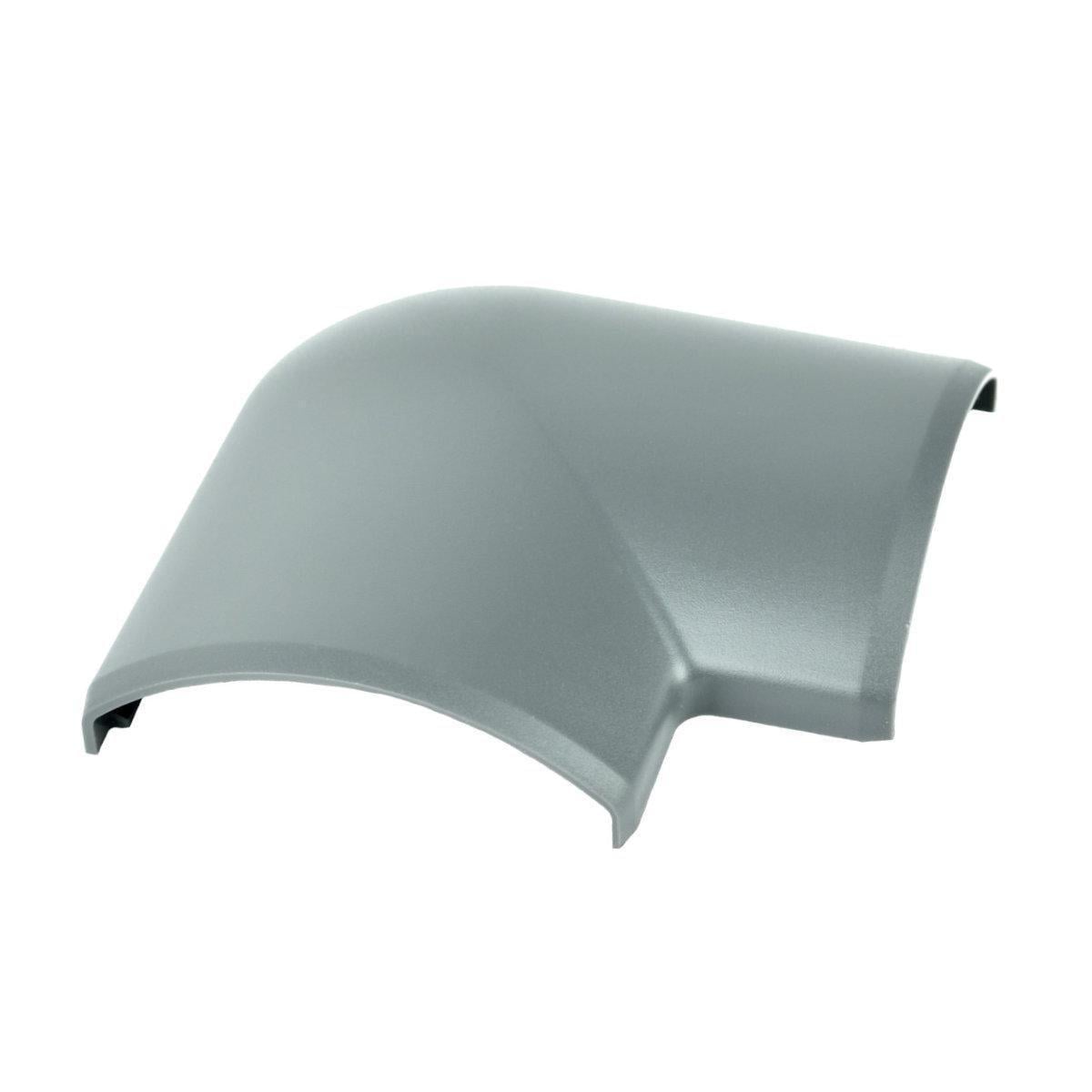 Угол плоский KOPOS для напольного канала LO 74x20 мм ПВХ Темно-серый (8873_LB)