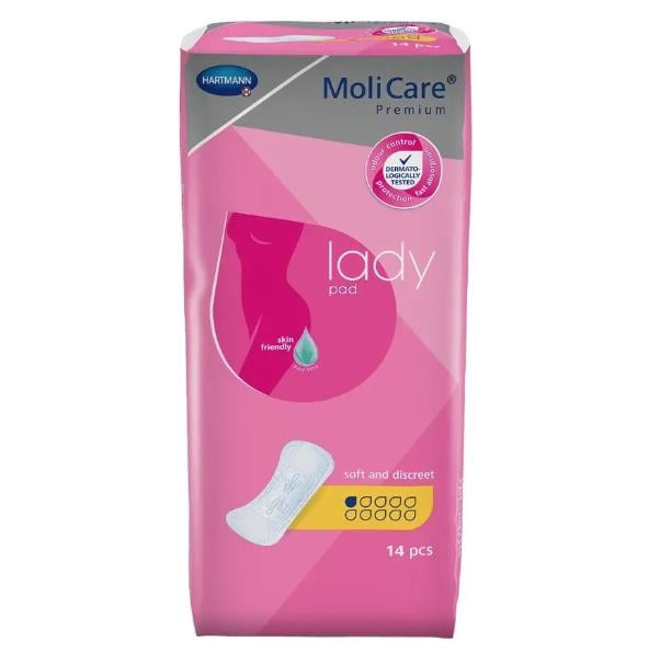 Прокладки урологічні MoliCare Premium lady pad 1 крапля 14 шт. Прокладки урологічні MoliCare Premium lady pad 1 крапля 14 шт.