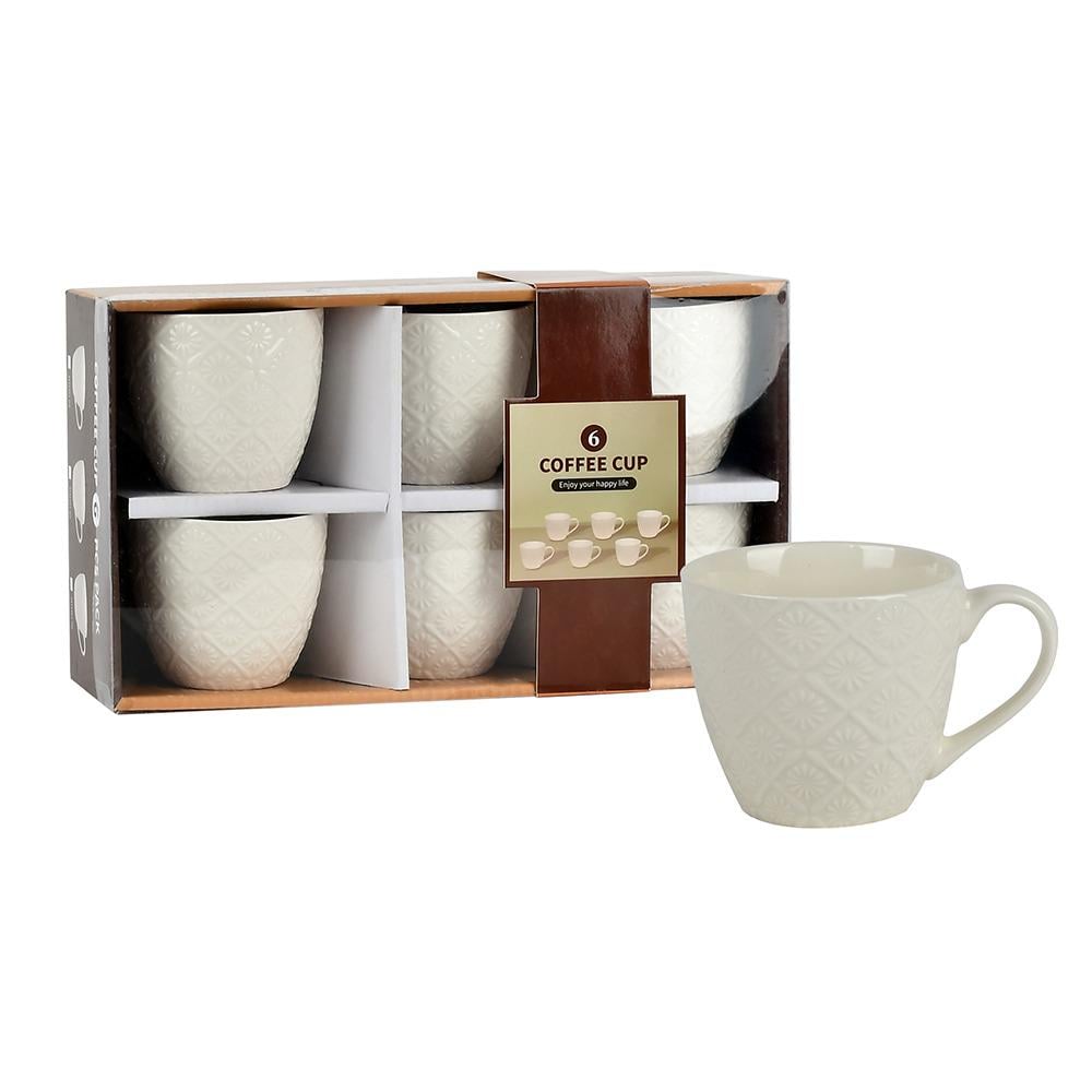 Сервиз кофейный White 6 шт. 260 мл (R96383)