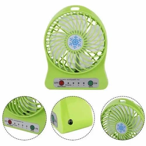 Вентилятор мини Portable Fan Зеленый - фото 3