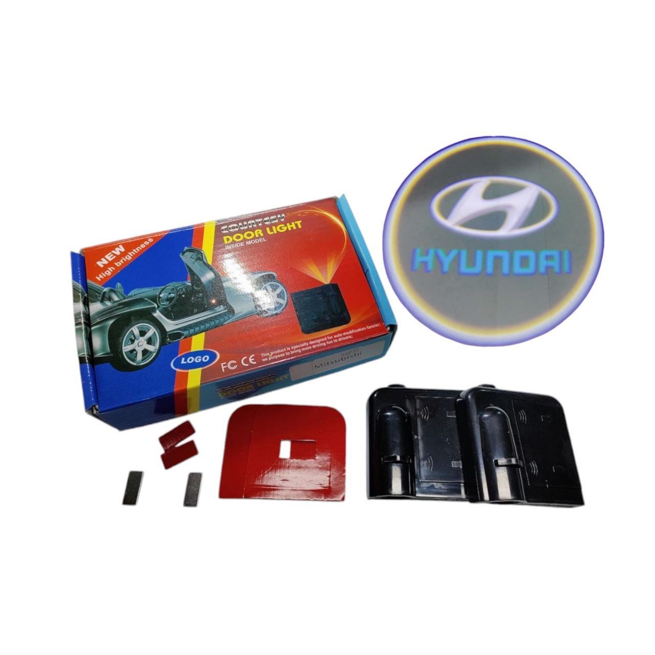 Подсветка светодиодная на двери автомобиля с логотипом Hyundai (1587392193) - фото 5 Подсветка светодиодная на двери автомобиля с логотипом Hyundai (1587392193) - фото 5