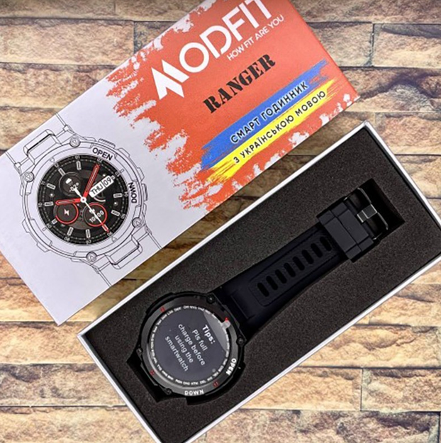 Смарт-часы Modfit Ranger All 36 мм Black (1077-0204) - фото 14