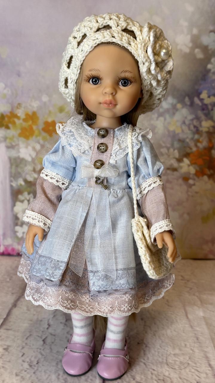 Кукла Paola Reina Изабель в голубом платье и беретки 32 см