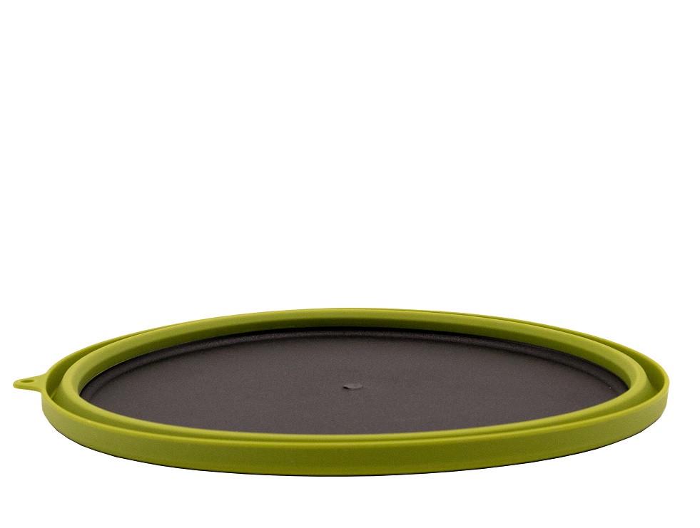 Tramp плоская силиконовая с пластиковым дном 1070 мл Oliva (TRC-124-oliva) - фото 3 Tramp плоская силиконовая с пластиковым дном 1070 мл Oliva (TRC-124-oliva) - фото 3