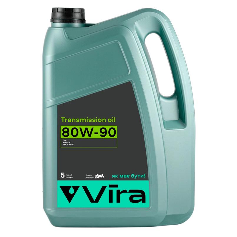 Олива трансмісійна VIRA Transmission GL-4 80W-90 5 л (VI0365) Олива трансмісійна VIRA Transmission GL-4 80W-90 5 л (VI0365)