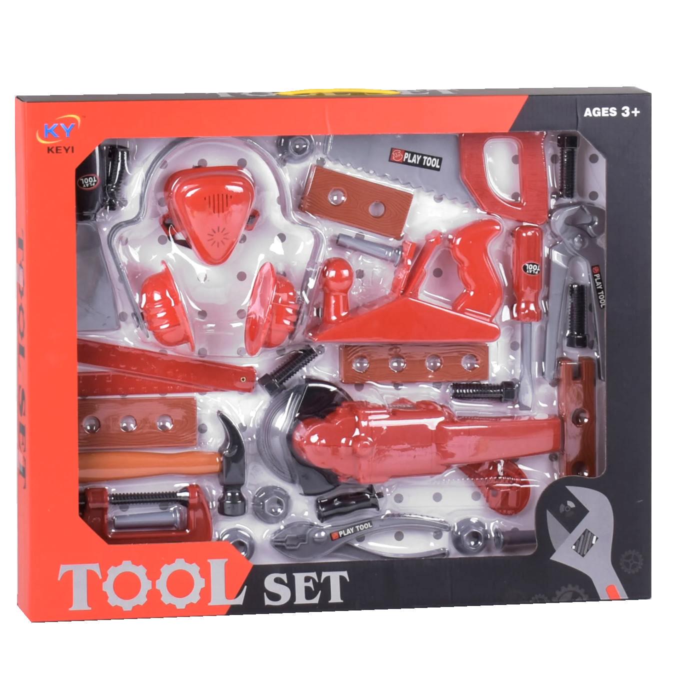 Детский набор строительных инструментов Keyi Красный (58220)