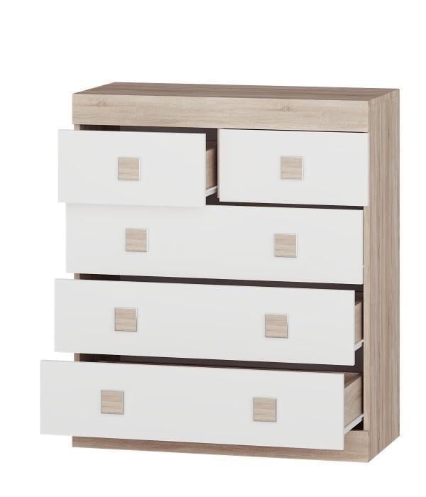 Спальня Эверест Соната-4 Дуб сонома/Белый (ЕВ20604) - фото 4 Спальня Эверест Соната-4 Дуб сонома/Белый (ЕВ20604) - фото 4