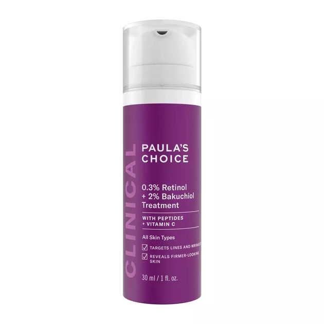 Сыворотка для лица Paula's Choice Clinical 0.3% Retinol and 2% Bakuchiol Treatment 30 мл (0655439080156)