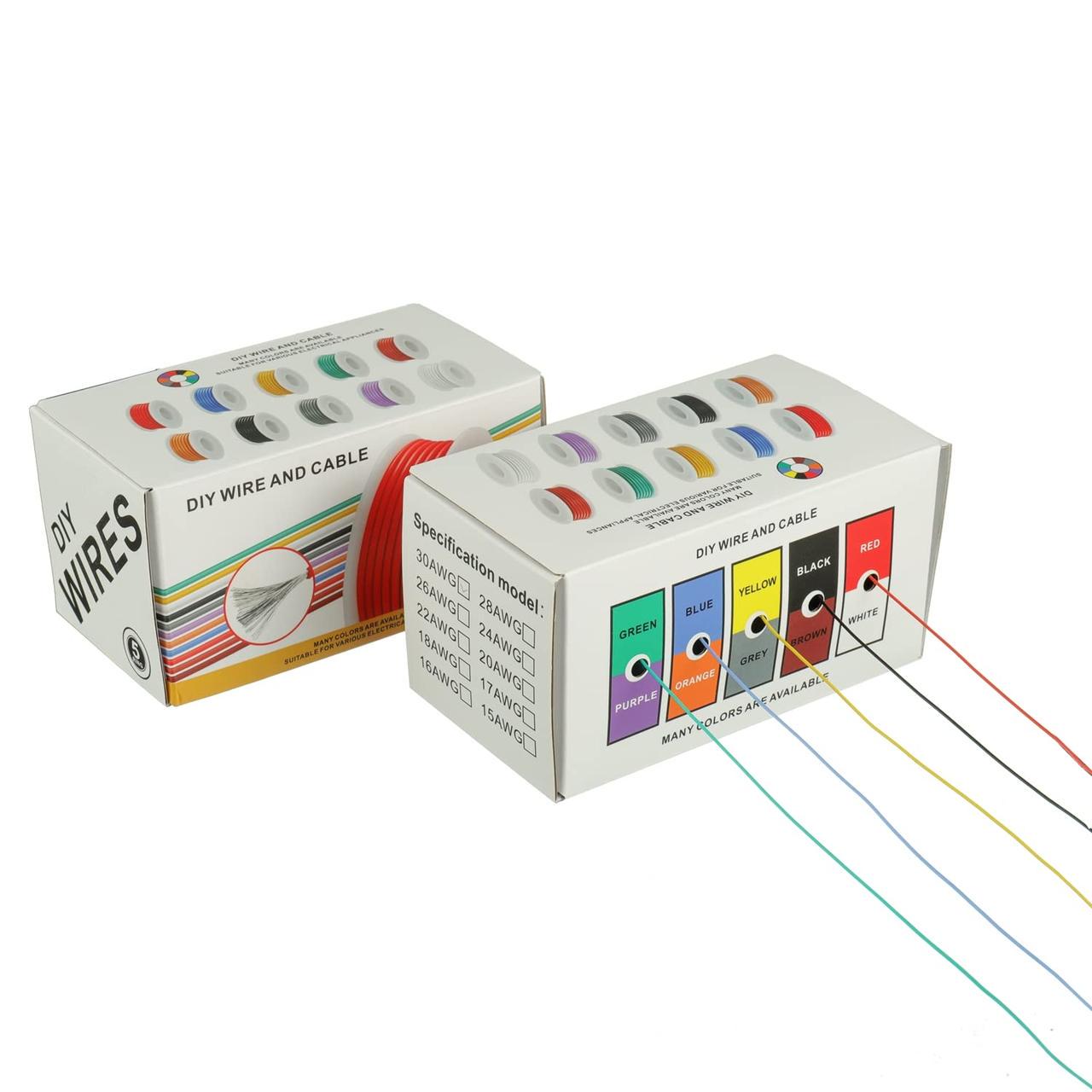 Набор монтажной проволоки HandsKit 30AWG-RG в силиконовой изоляции 0,055 мм2x20 м. Разноцветный (2376736700) - фото 6 Набор монтажной проволоки HandsKit 30AWG-RG в силиконовой изоляции 0,055 мм2x20 м. Разноцветный (2376736700) - фото 6