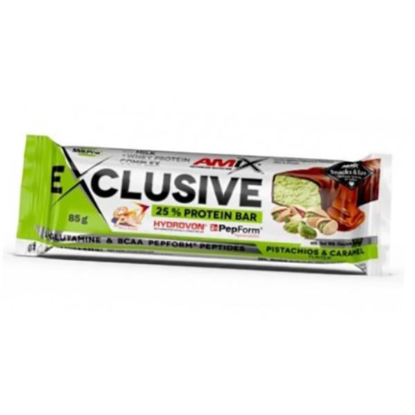 Батончик протеиновый Amix Nutrition Exclusive Protein Bar 85 г Фисташки-карамель (14135002)