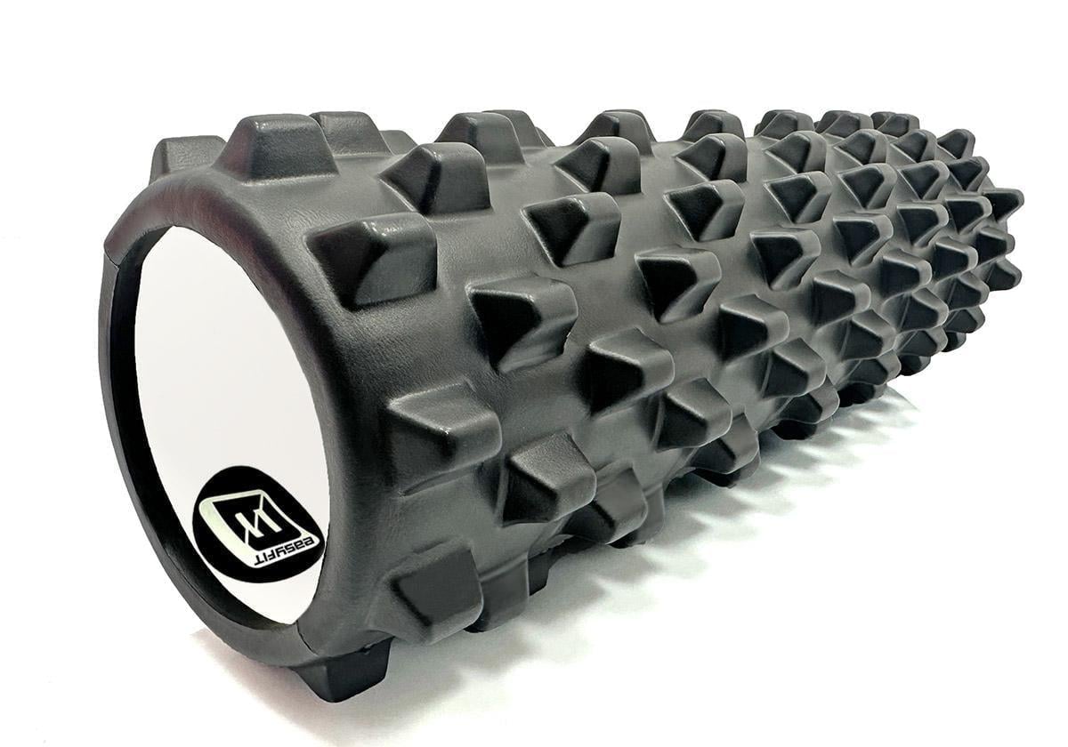 Массажный ролик EasyFit Grid Roller PRO 45 см Черный (EF-2029-BK)