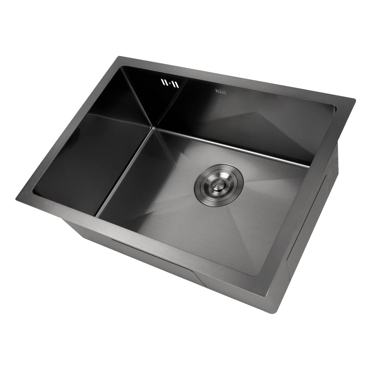 Мойка для кухни под столешницу многофункциональная Nett NB-5742U с PVD-покрытием Черный (2999642962)