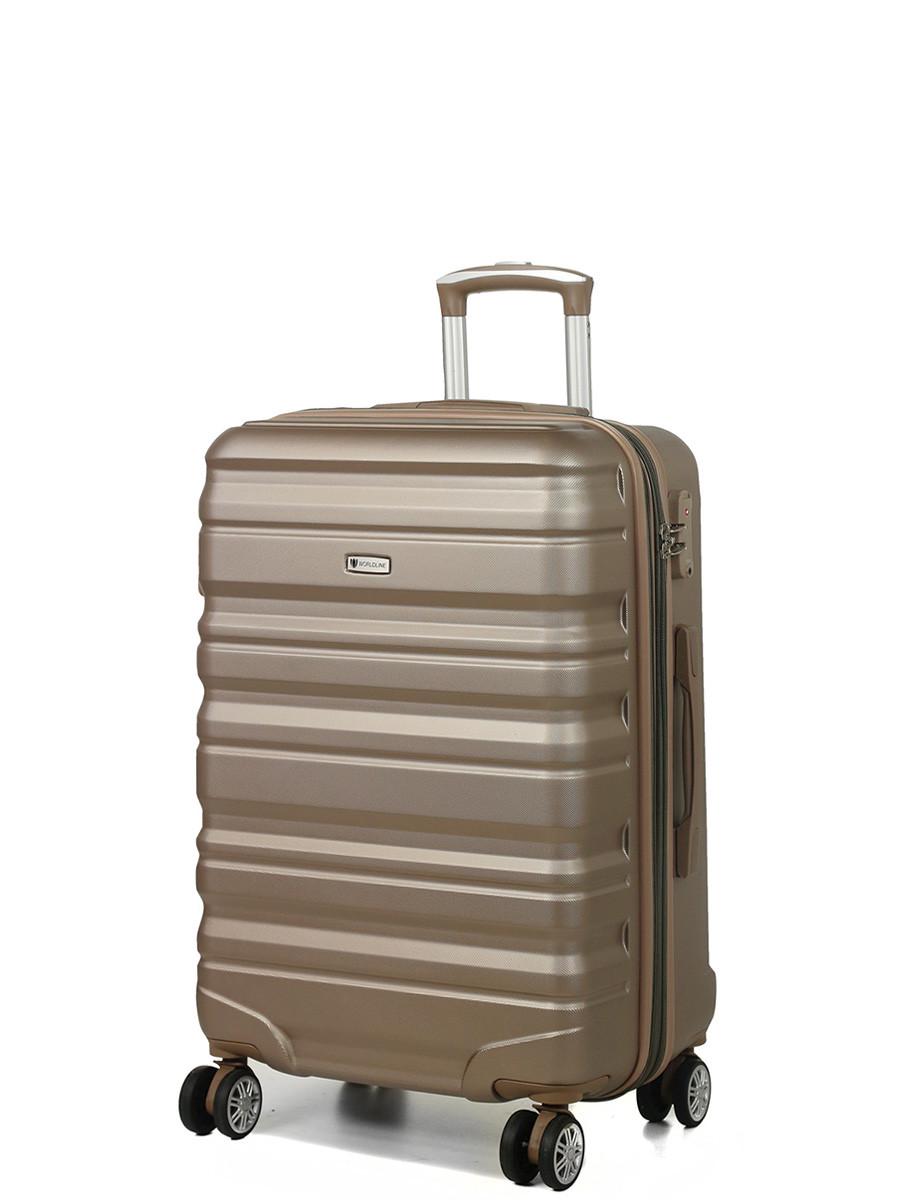 Чемодан Airtex 628 дорожный средний поликарбонат 69 л 65х42х26 см Шампань