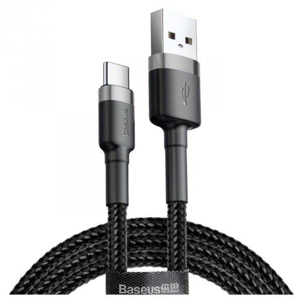 Кабель синхронізації Baseus Cafule USB A to C USB Cable 1m, Gray Black