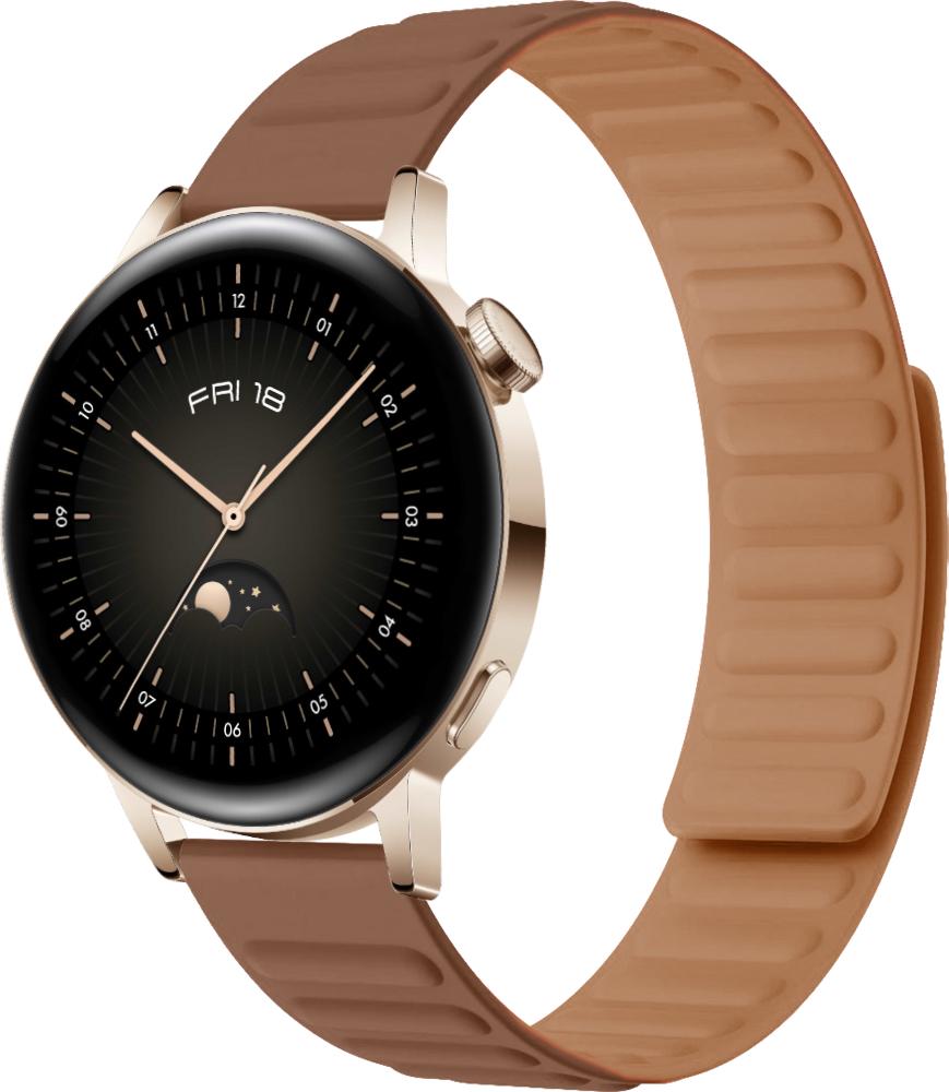 Ремінець Magneter для Huawei Watch GT3 42 мм Brown (26632-30) Ремінець Magneter для Huawei Watch GT3 42 мм Brown (26632-30)