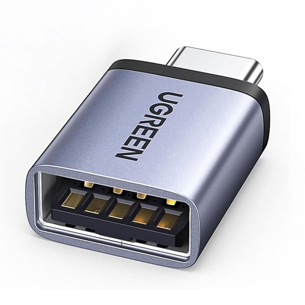 Кабель UGREEN Type-C-USB 3.0 OTG 18W/5 Гбит/с USB-C на USB-A Серый (40702)