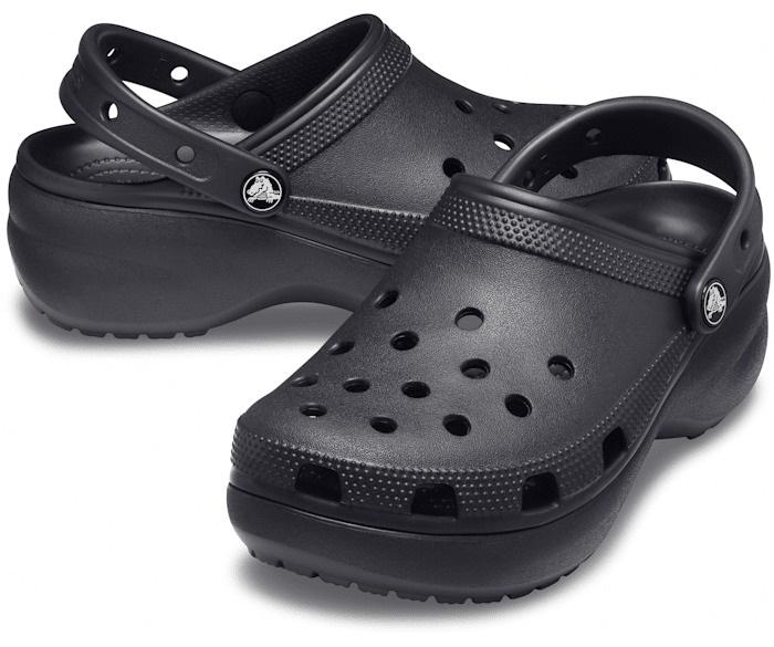 Сабо жіночі Crocs Classic Platform Clog W5 р. 35 22,5 см Black (206750)