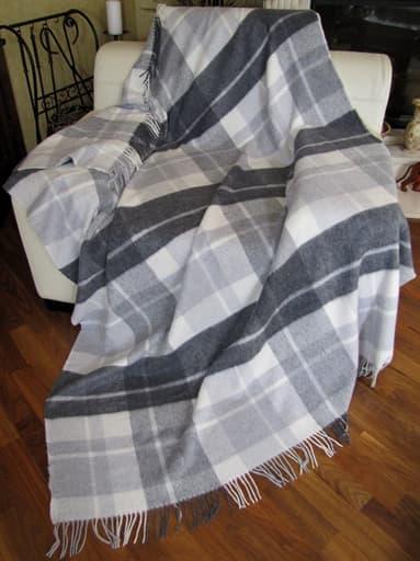 Плед вовняний Vladi Кашемір 01/Tes 140х200 см Білий/Сірий (5140393) - фото 3 Плед вовняний Vladi Кашемір 01/Tes 140х200 см Білий/Сірий (5140393) - фото 3