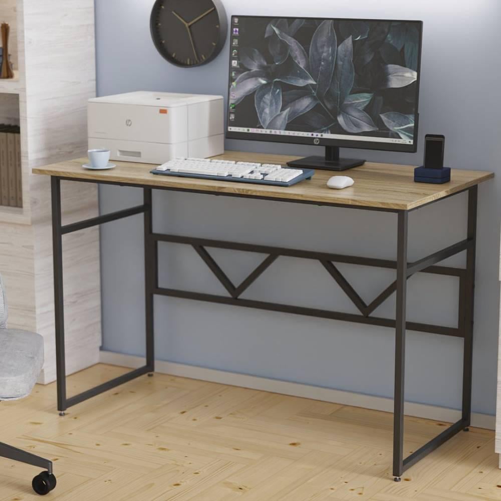 Компьютерный стол Ferrum-decor Райан ДСП 16 мм 75x140x70 см Черный/Дуб Сонома (FRD-103722) Компьютерный стол Ferrum-decor Райан ДСП 16 мм 75x140x70 см Черный/Дуб Сонома (FRD-103722)