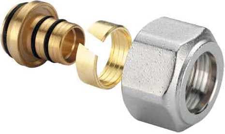 Фітинг компресійний IVR для пластикових труб під евроконус 3/4" 20x2,0 мм Фітинг компресійний IVR для пластикових труб під евроконус 3/4" 20x2,0 мм