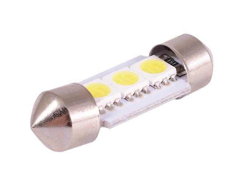 Автолампа светодиодная C5W SV8,5 12 В SMD5050-3led Белый (4730)