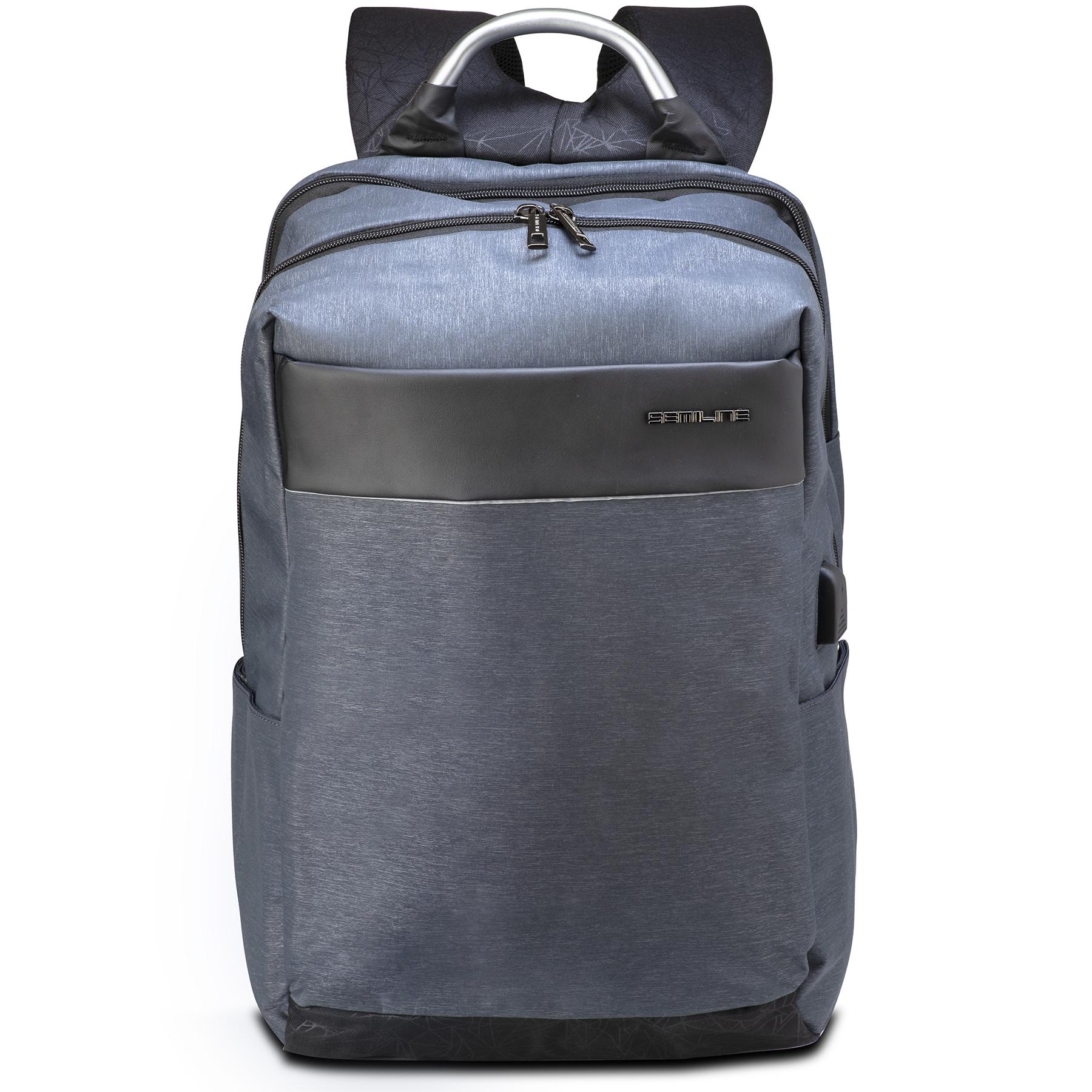 Рюкзак городской Semi Line USB 30 Grey (P8002) - фото 2 Рюкзак городской Semi Line USB 30 Grey (P8002) - фото 2