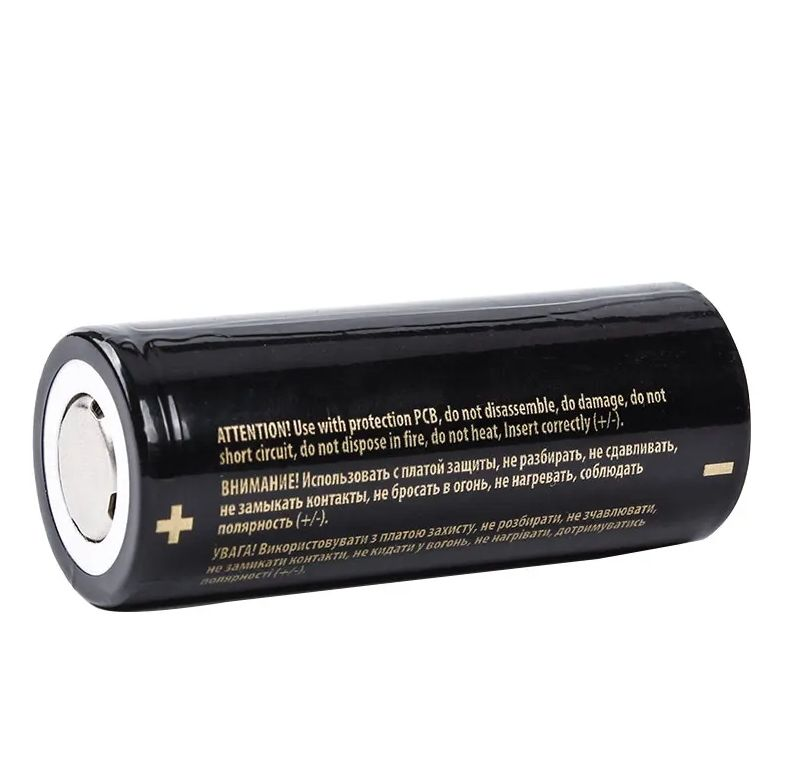 Аккумулятор 26650 Sofirn 5000 mAh Li-Ion 10А 3,7V плоский плюс (19303)