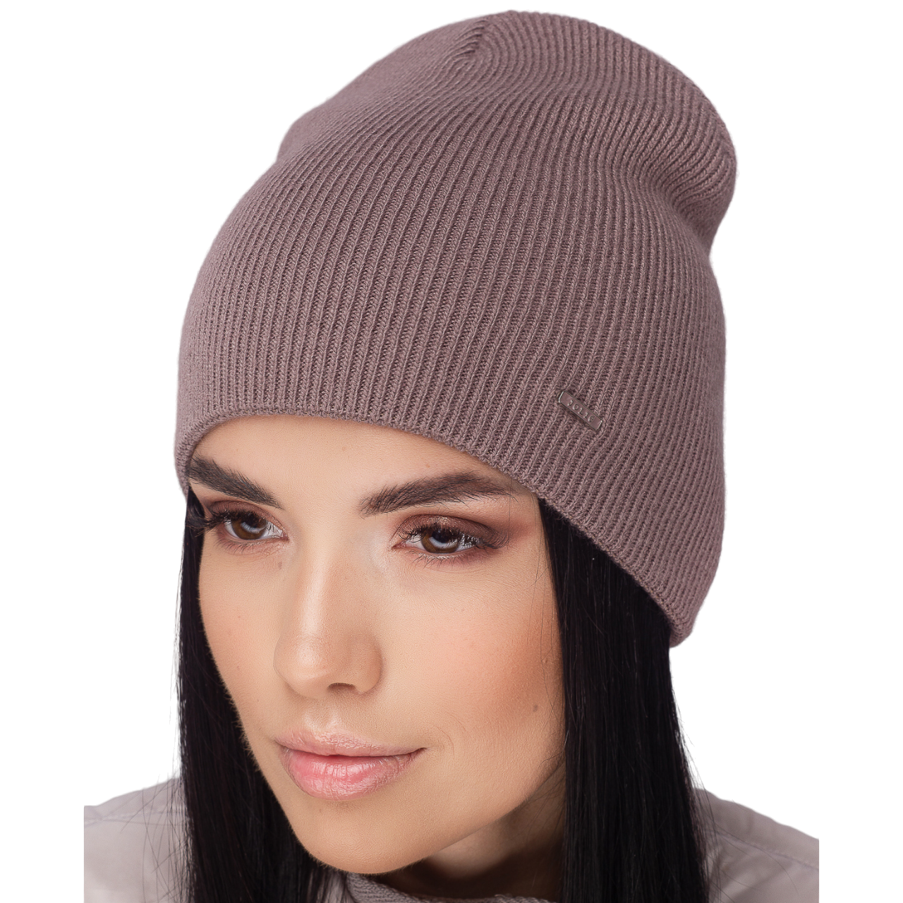 Шапка жіноча напіввовняна Leks Греммі one size Капучино - фото 1