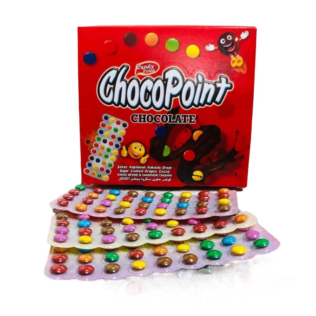 Драже шоколадное Choco Point Chocolate филютка в блистере 24 шт. 20 г (00000003377) Драже шоколадное Choco Point Chocolate филютка в блистере 24 шт. 20 г (00000003377)
