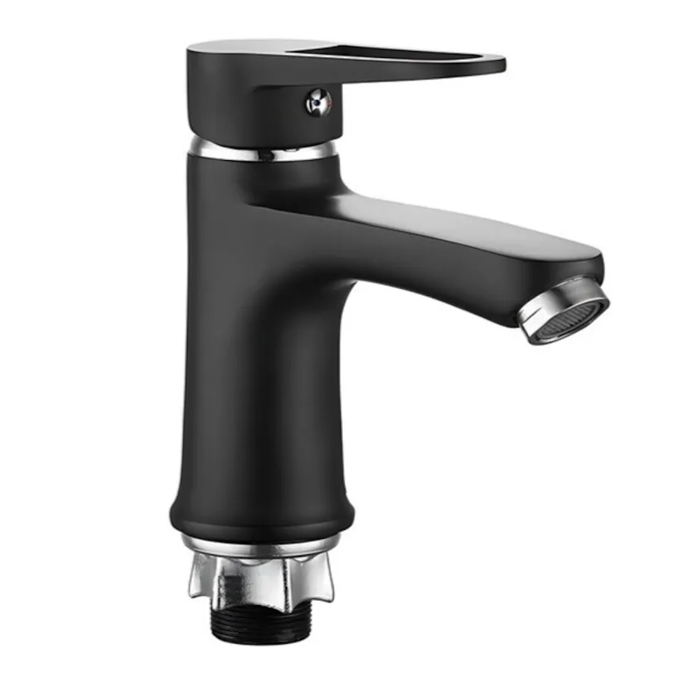 Смеситель для умывальника MIXXUS Elba 001 NUT однорычажный Черный матовый (OL-MI6578)