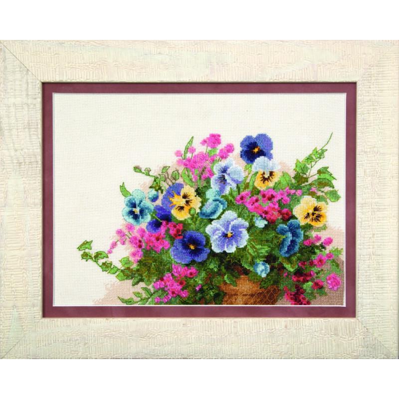 Набір для вишивки хрестиком Чарівна Мить М-215 Братки (46476) Набір для вишивки хрестиком Чарівна Мить М-215 Братки (46476)