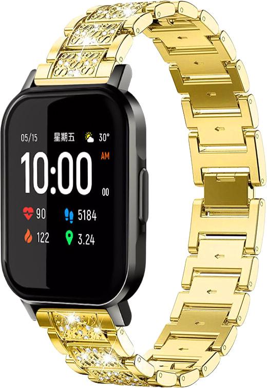 Браслет металлический Glam для Haylou Smart Watch 2 (LS02) Gold (32811-2A)