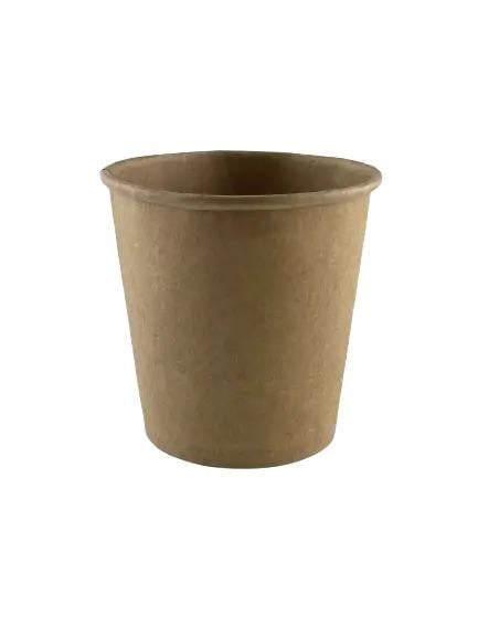 Стакан одноразовый бумажный однослойный 110 мл 50 шт. (DC-0018)