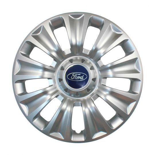 Автомобильные колпаки SKS 424 R16 с логотипом Ford 4 шт. Серебристый