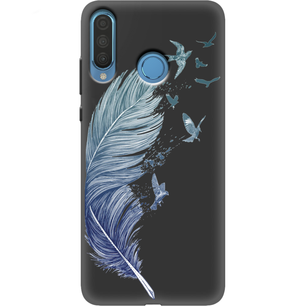 Чехол Boxface Huawei P30 Lite Feather Черный силикон (36871-cc38-37511)