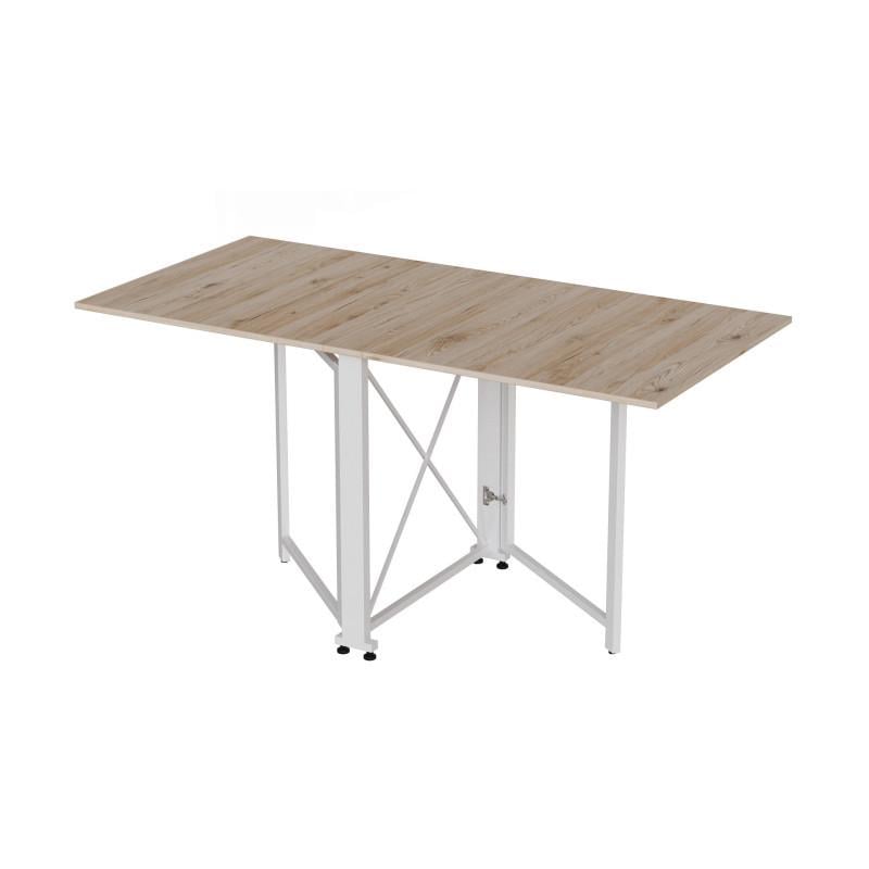 Стол-книга трансформер Ferrum-decor Orion 2 металл/ДСП Белый/Дуб Сан-Марино (FRD-104591)
